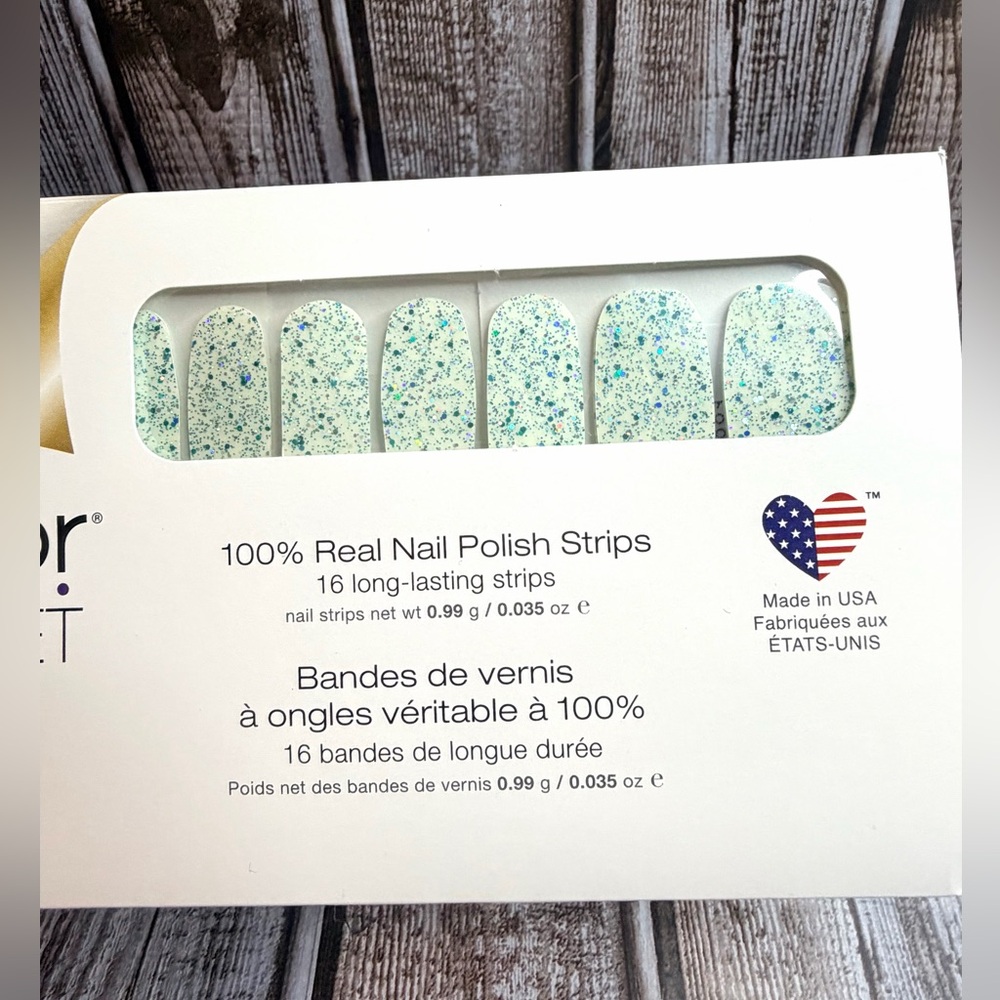 Most‎ Definitely - Color Street Nail Polish Strips NWT Retired Glitter Overlay